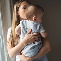 Sleepbag-Bamboomuslin-Allover Lighthouse (1 Tog) -6 Months