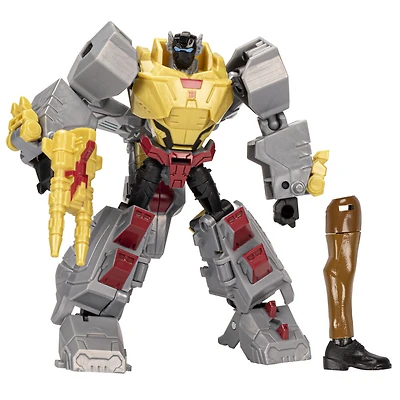 Transformers EarthSpark, figurine Grimlock classe Deluxe de 12,5 cm, jouet robot