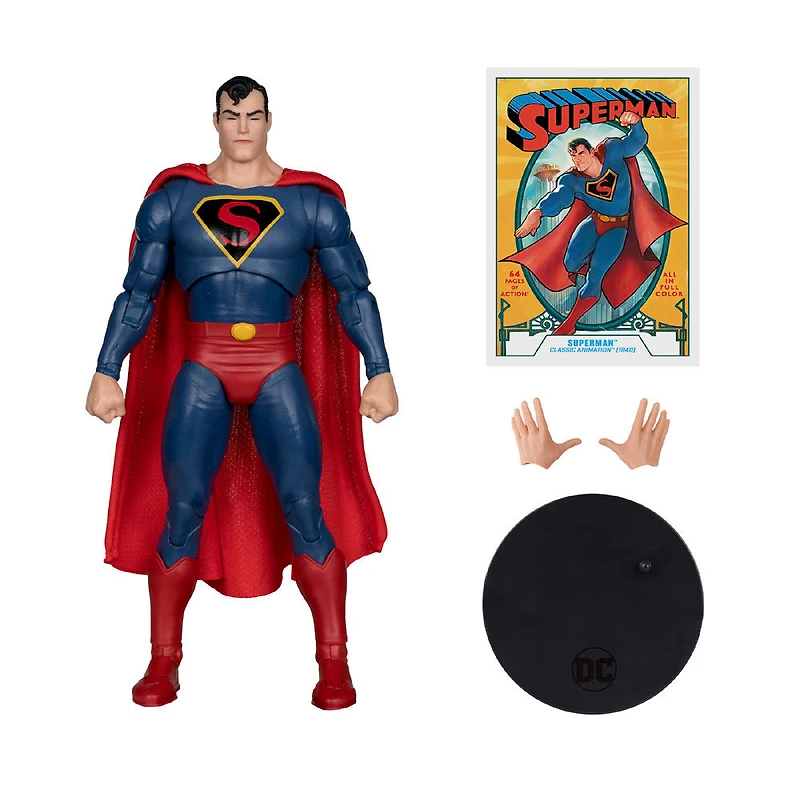 McFarlane Toys - DC Multiverse Superman (Classic Animation 1940) 7in Action Figure
