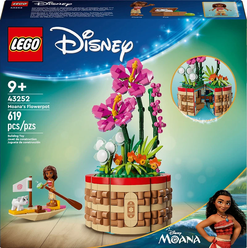 LEGO Disney Le pot de fleurs de Moana Jouet de fleurs à construire 43252