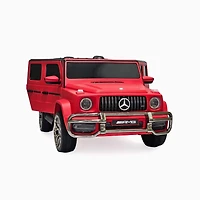 KIDSVIP Voiture 2 places à enfourcher Mercedes G Series 24V 4x4 Kids sous licence officielle avec roues en caoutchouc, musique, RC