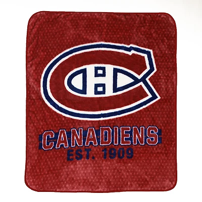 Couverture douce en peluche des Canadiens de Montreal de la LNH (40 x 50 pouces)