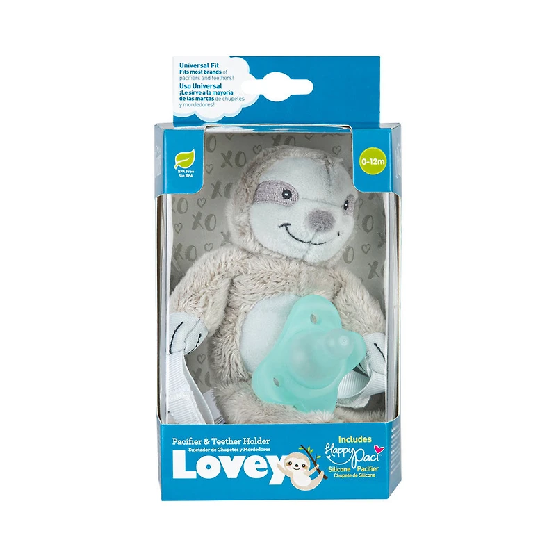 Dr. Brown'S Sloth Lovey Pacifier and Teether Holder