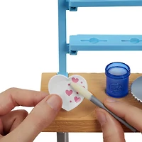 Barbie - Studio d'art pour relaxer et créer, poupée 29,21cm