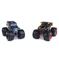 Monster Jam, Monster trucks officiels en métal moulé El Toro Loco Vs. Son-uva Digger Die-Cast, échelle 1:64