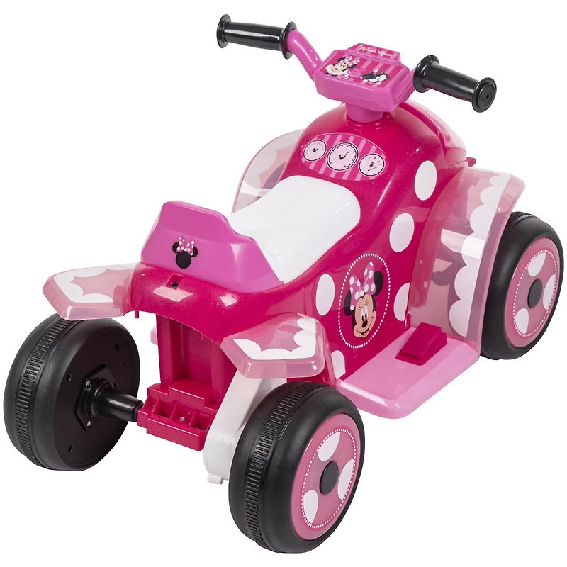Minnie de Disney, jouet porteur, 6 volts, Quad par Huffy, Rose