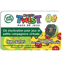 LeapFrog RockIt Twist - Pack de 2 jeux - Dino Safari et Banzaï Beans - Les ninjas contre-attaquent