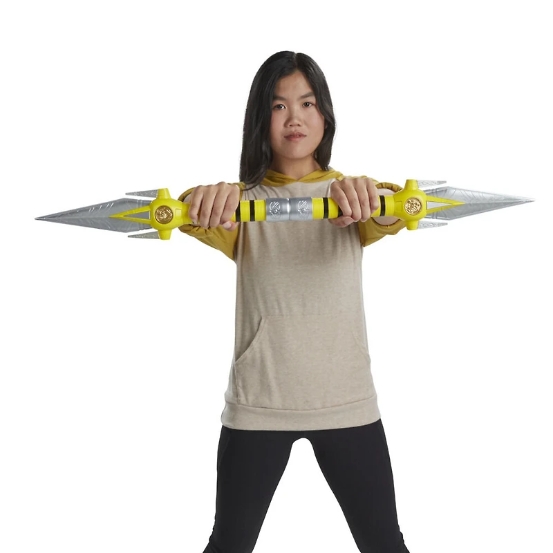 Power Rangers Lightning Collection Mighty Morphin, Ranger Jaune, Dagues de pouvoir, articles de cosplay premium de collection