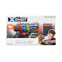 Zuru X-Shot Skins Flux Dart Blaster - Graffiti (8 Darts)