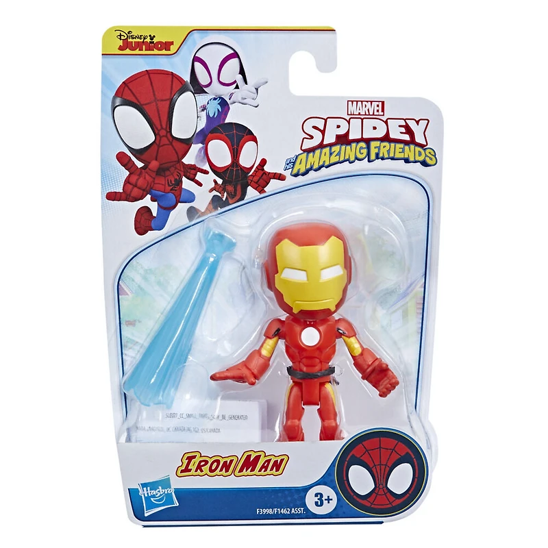 Marvel Spidey et ses Amis Extraordinaires, figurine Iron Man, jouet de héros préscolaire avec accessoire