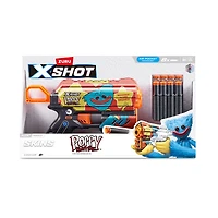 Pisolet Flux XSHOT Skins - Décoration Poppy Playtime (8 Fléchettes) par ZURU