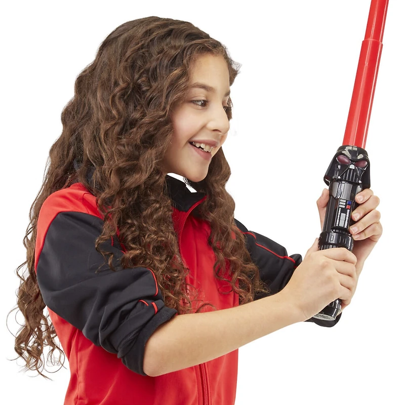 Star Wars Lightsabler Squad, sabre laser Darth Vader à lame rouge extensible, accessoire de déguisement