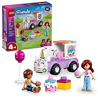 LEGO Friends La Voiture de Livraison de Gâteaux Licorne - Ensemble de Construction avec 2 Minipoupées et un Gâteau - 42675