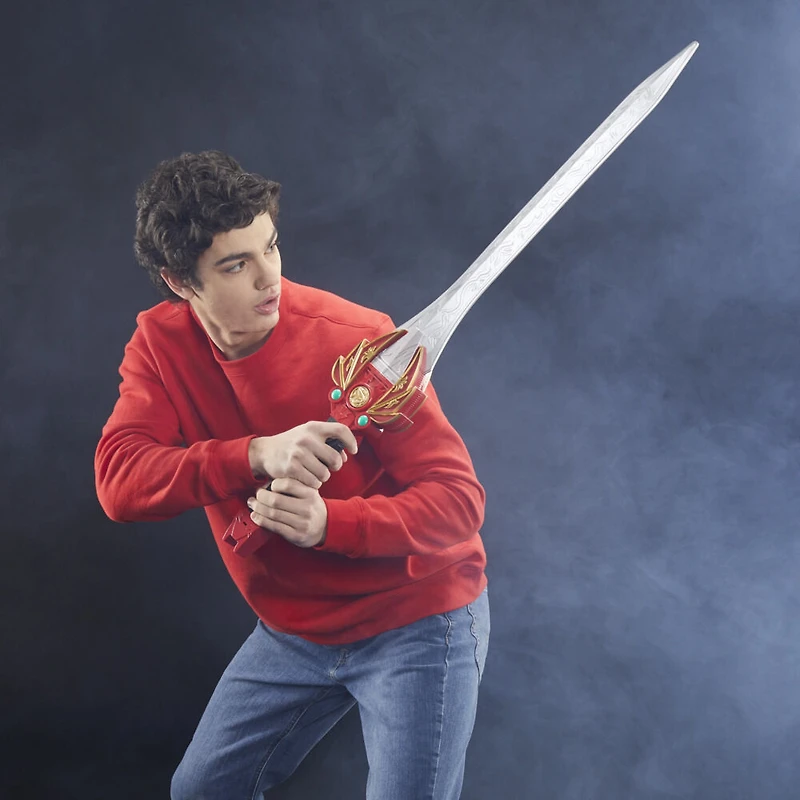 Power Rangers Lightning Collection Mighty Morphin Red Ranger Power Sword Premium Roleplay Cosplay Collectible Jason MMPR Rocky
