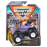 Monster Jam, Official Jurassic Attack Monster Truck, Die-Cast Vehicle, Arena Favorites Series, 1:64 Scale