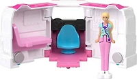 Barbie Mini BarbieLand Doll & Vehicle Set with 1.5-inch Doll, Color-Change Care Clinic