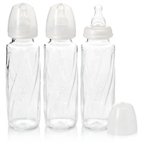 Evenflo Classic Glass + Vented Bottles 8oz 3-Pack