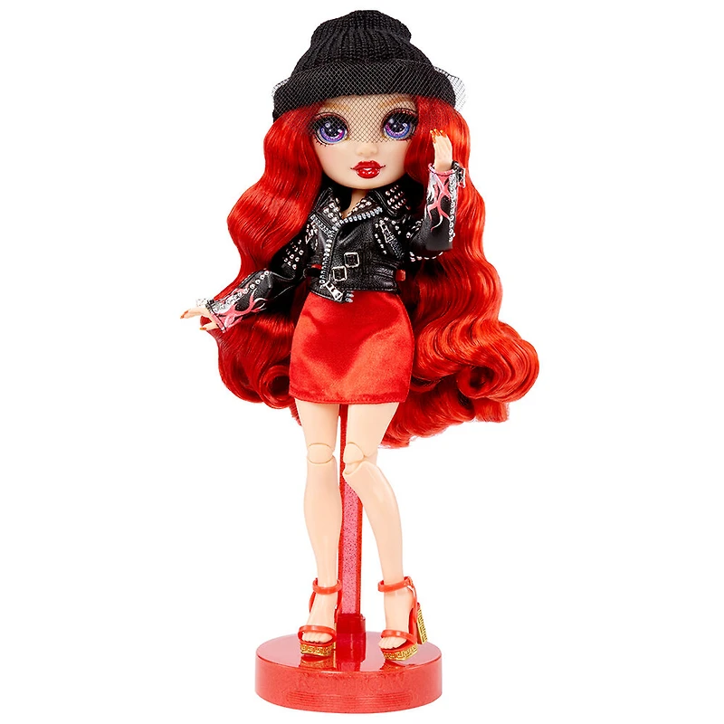 Rainbow High Fantastic Fashion Ruby Anderson - Poupée-mannequin rouge de 11 po (28 cm) et jouet