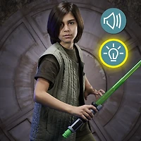 Star Wars Lightsaber Forge Yoda, sabre laser électronique vert personnalisable, jouets Star Wars pour enfants