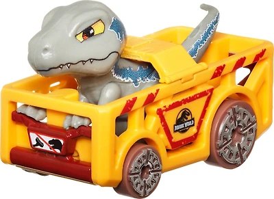 Hot Wheels RacerVerse Die-Cast Vehicle with Blue the Raptor Driver