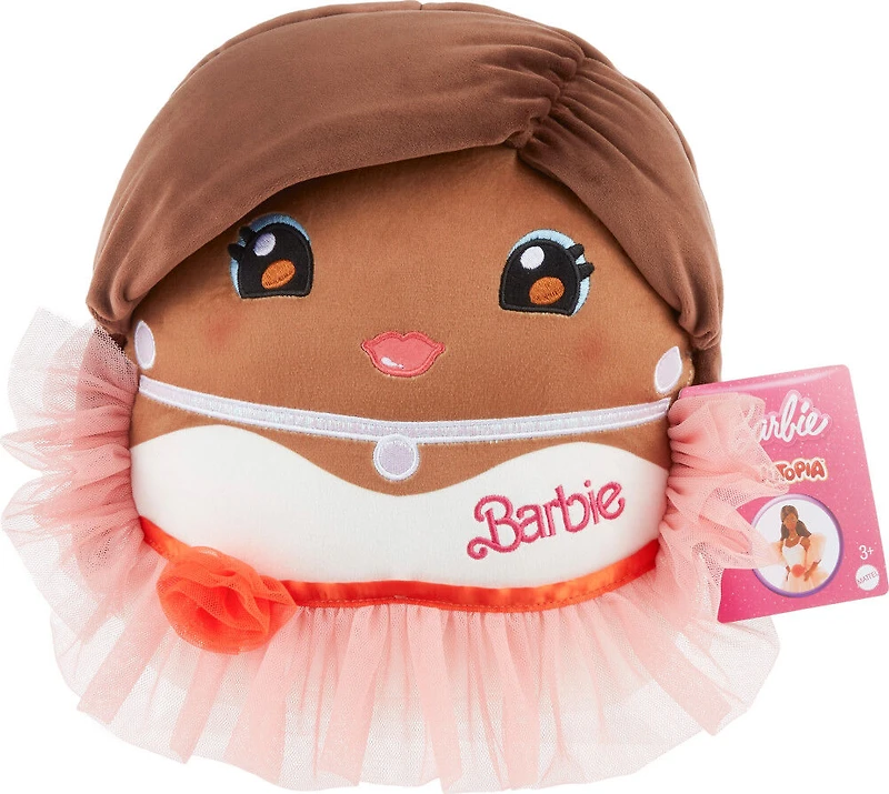 Cuutopia Barbie Peluche coussin douce de 25,4cm, robe pêche