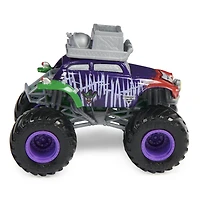 Monster Jam, Monster truck Joker officiel, véhicule en métal moulé, échelle 1:64