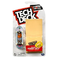 Tech Deck, Street Hits, Toy Machine Skateboards Fingerboard with Kicker Ramp Obstacle