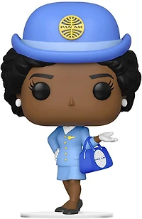 Figurine en Vinyl Hôtesse de l'air panaméricaine avec sac bleu par Funko POP! Pan Am: Ad Icons