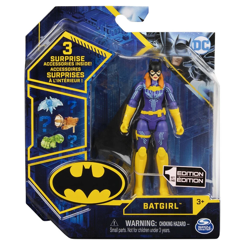 Batman 4-inch Batgirl Action Figure with 3 Mystery Accessories
