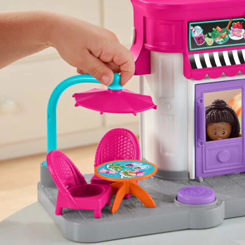 Fisher-Price - Barbie - Café Aventures en ville et taxi par Little People