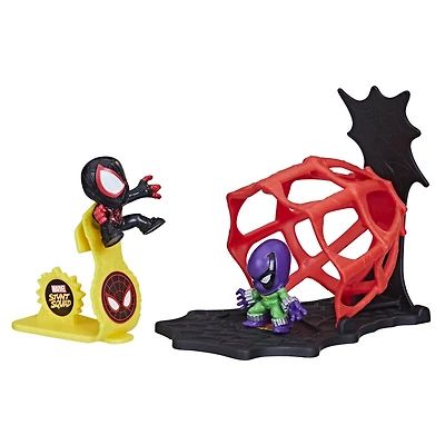 Marvel Stunt Squad, Miles Morales contre Prowler, coffret de figurines de 3,5 cm