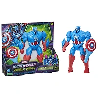 Marvel Avengers Mech Strike Monster Hunters, figurine deluxe Captain America Armure