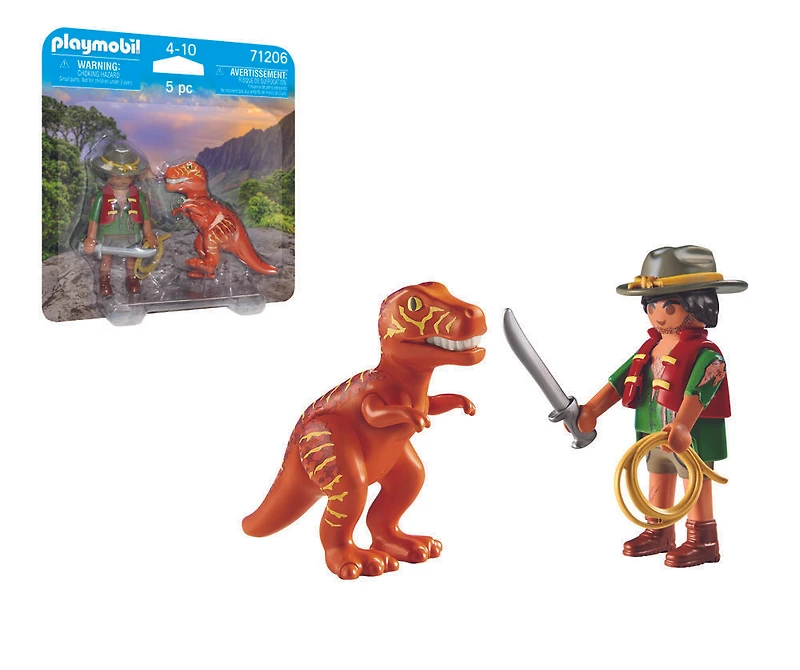 Playmobil - Aventurier et tyrannosaure