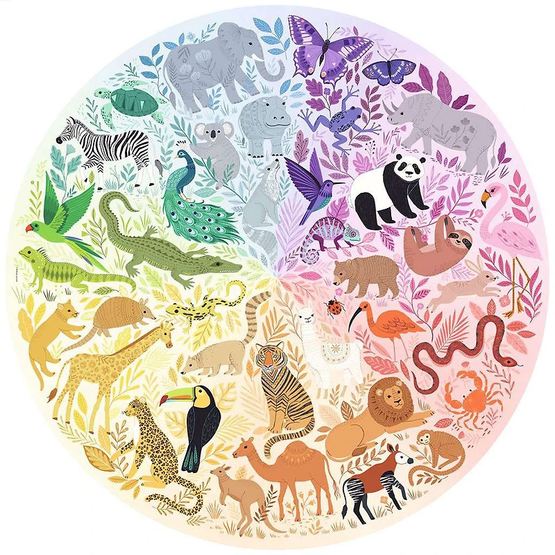 Ravensburger Circle of Colours Animaux Puzzle 500 pièces