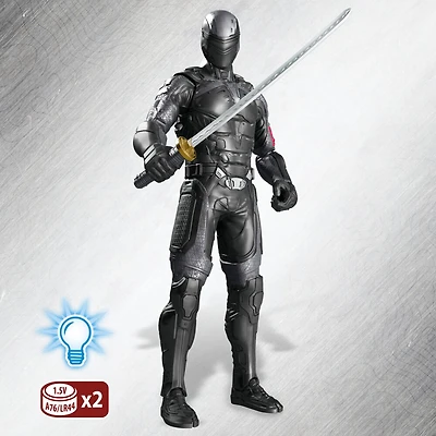 Snake Eyes: G.I. Joe Origins, Ninja Strike Snake Eyes, figurine de collection de 30 cm avec mouvement d'attaque