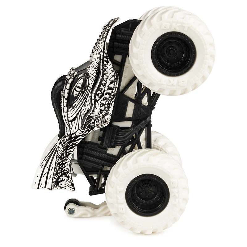 Monster Jam, Monster truck Dragon officiel, véhicule en métal moulé, série Max Contrast, échelle 1:64