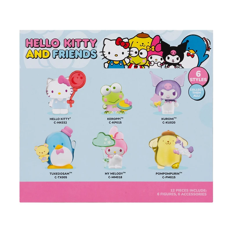 Paquet de 6 figurines Hello Kitty 2" - Snacks salés