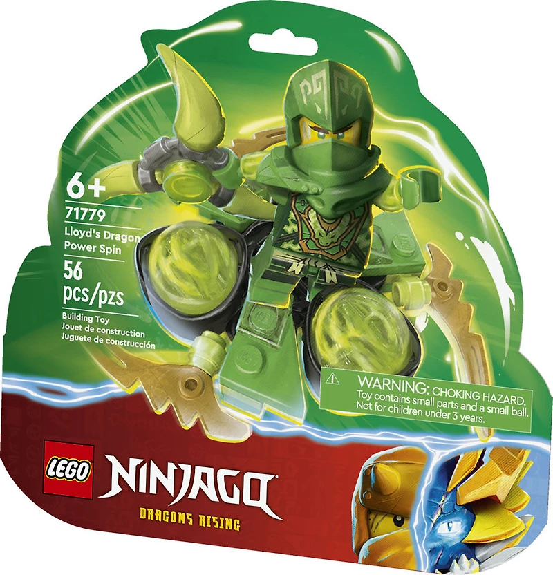 LEGO NINJAGO La vrille Spinjitzu puissante du dragon de Lloyd 71779 Ensemble de jeu de construction (56 pièces)