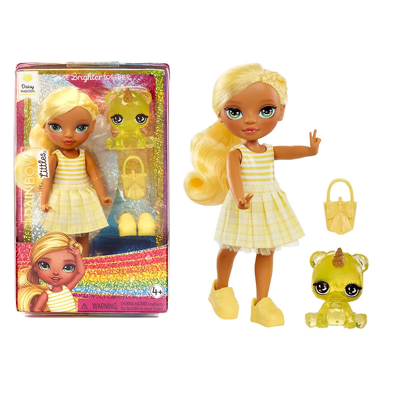 Rainbow High Littles - Daisy Madison petite poupée jaune de 5,5 po (14 cm) articulée