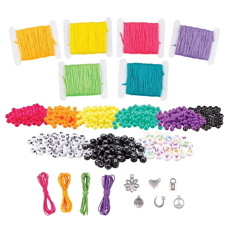 800+ Neon Bright Bead Kit