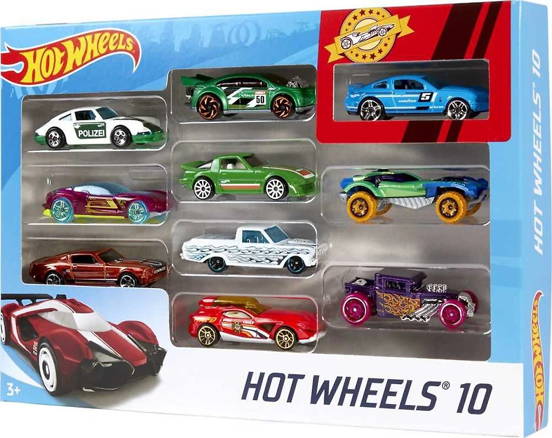 Hot Wheels - 10 Car Pack (Styles vary) - R Exclusive