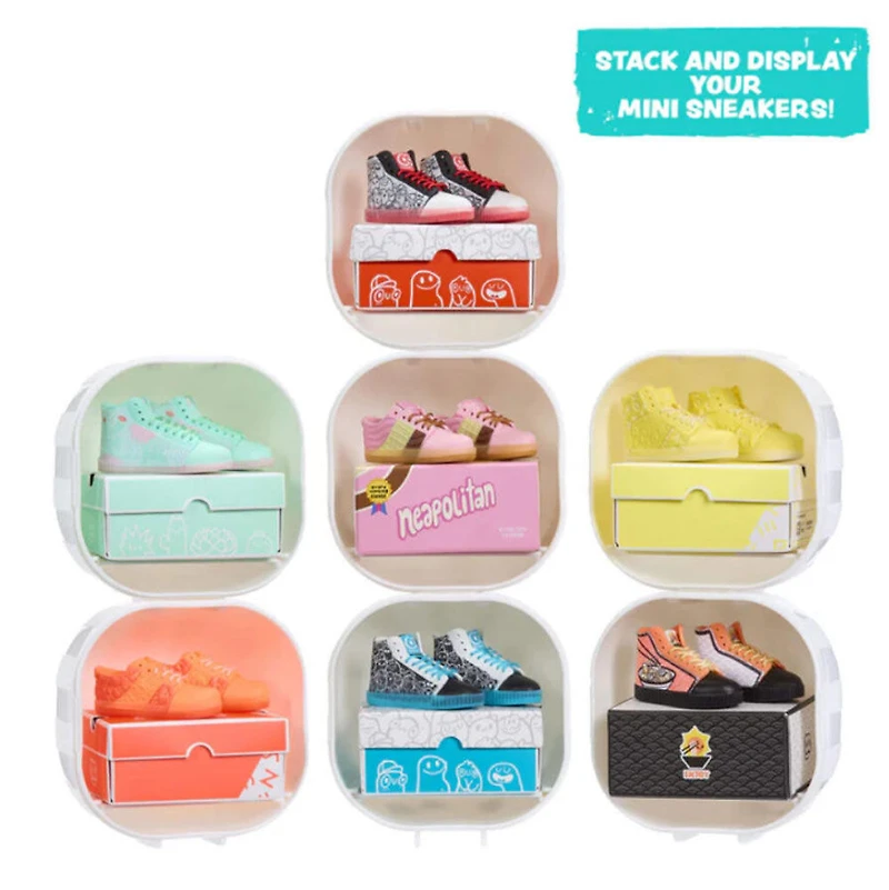 MGA's Miniverse Make It Mini Sneakers Blind Box - 1 par commande, la couleur peut varier (Chacun vendu séparément, sélectionné au hasard)