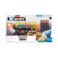Pisolet Flux XSHOT Skins - Décoration Poppy Playtime (8 Fléchettes) par ZURU