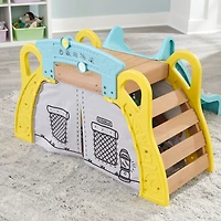 KidKraft - Module de camping et de glissade à escalader pour tout-petits avec tente-cachette<br>