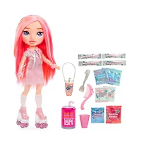 Poupée Rainbow High Rainbow Surprise de 14 pouces - poupée Pixie Rose Doll avec gelée à fabriquer pour vêtements