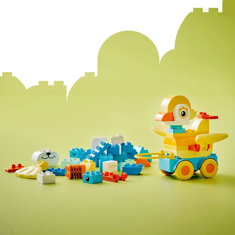 LEGO DUPLO Town 3 in 1 Animals on Wheels Building Toy & Learning Play Set for Toddlers, Ages 2+ - 10448