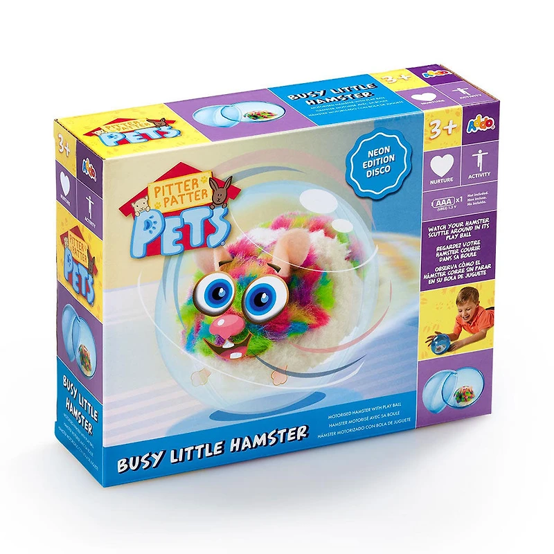Pitter Patter Pets - Petit hamster occupé - Néon - Multi - Édition anglaise - Notre exclusivité
