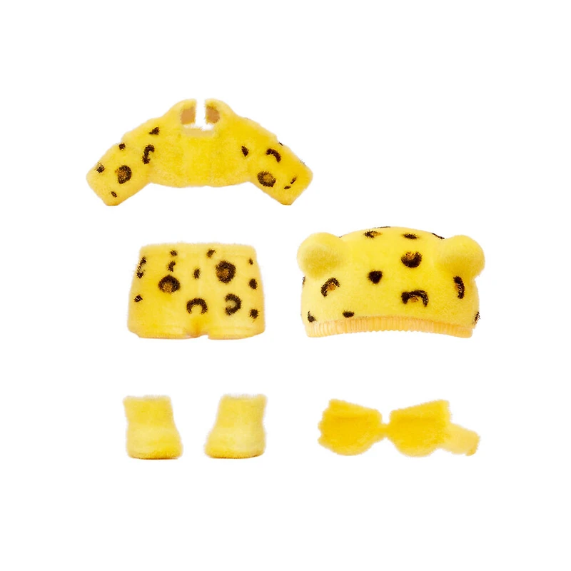 Na Na Na Fuzzy Surprise série 1 Jenny Jaguar - Poupée-mannequin articulée de 7 po (18 cm)