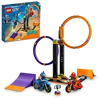 LEGO City Spinning Stunt Challenge 60360 Building Toy Set (117 Pieces)