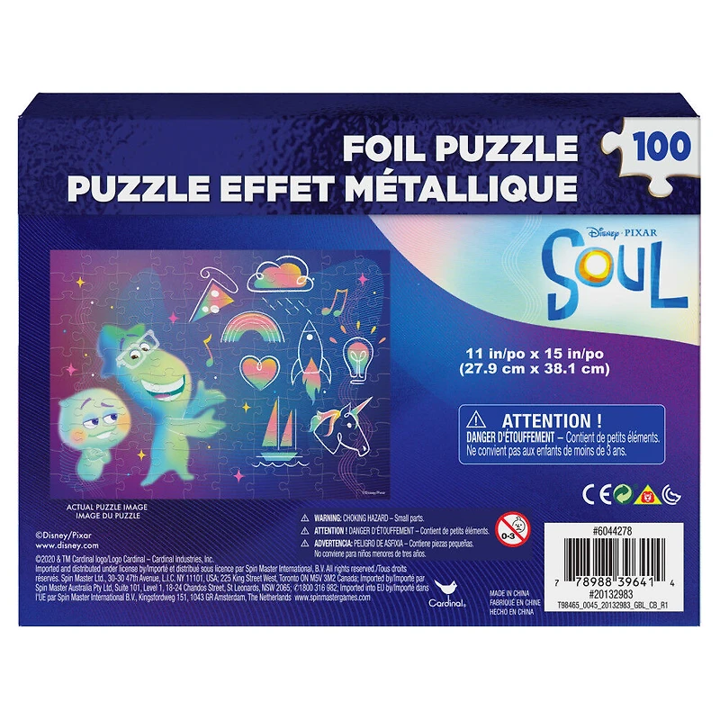 Pixar, Soul, Puzzle avec effet métallique de 100 pièces